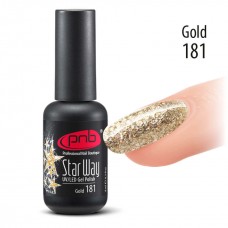 Гель-лак PNB 181 Star Way, Gold - UV Gel Polish PNB (8 ml)