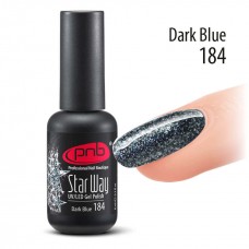Гель-лак PNB 184 Star Way, Dark Blue - UV Gel Polish PNB (8 ml)